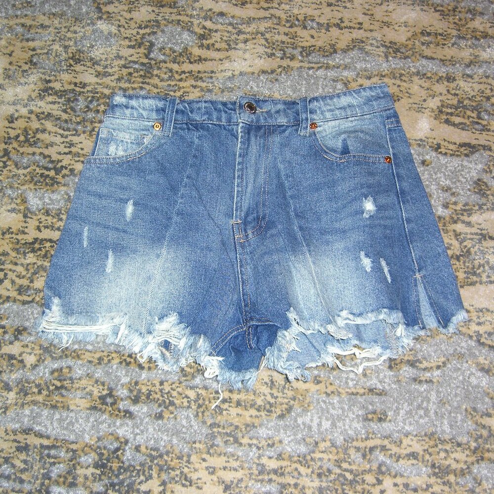 GOODNIGHT MACAROON DENIM CUT-OFF SHORTS M